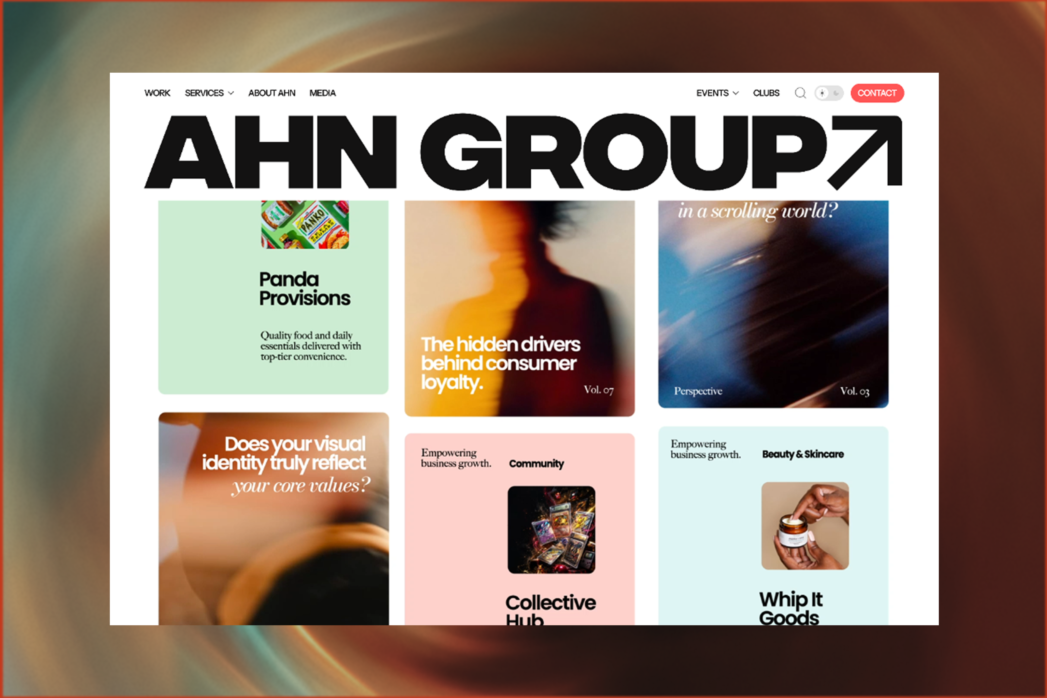 AHN Media: Website tương tác cho một studio truyền thông